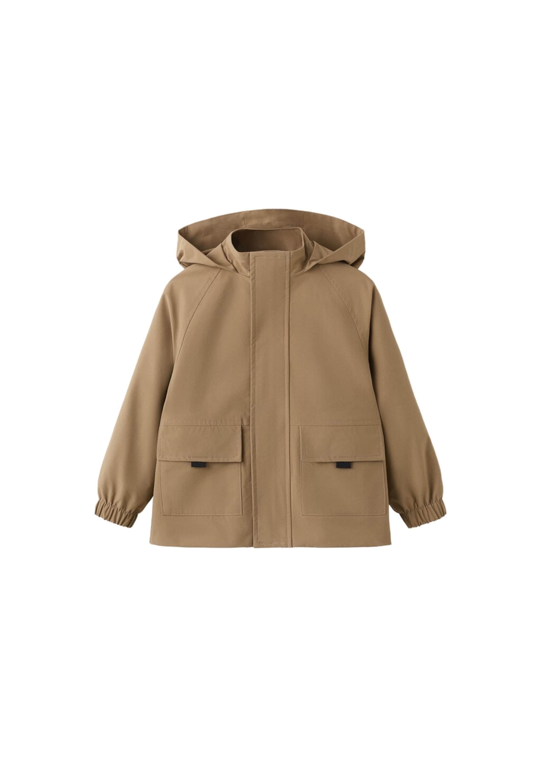MANGO KIDS Coat 'Sirio' in Brown: front