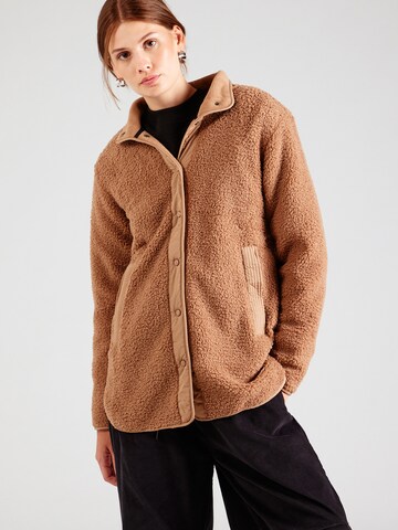 CMP Functionele fleece jas in Bruin: voorkant