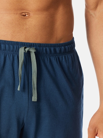 SCHIESSER Pyjama kort 'Casual Nightwear' in Blauw