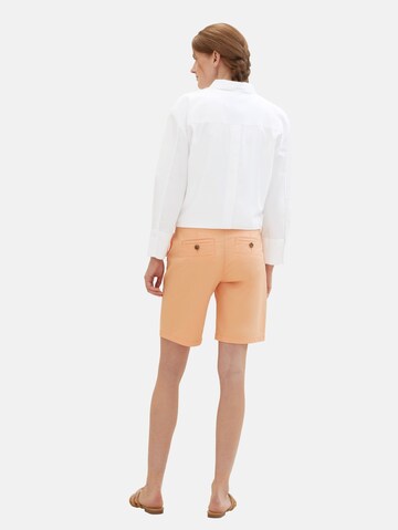 TOM TAILOR Loosefit Chinobyxa i orange