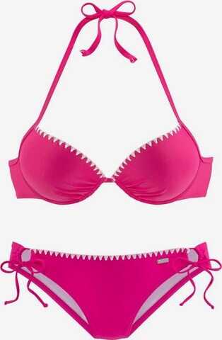 BUFFALO Bikini in Pink: front