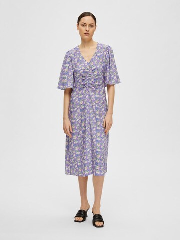 SELECTED Jurk in Lila: voorkant
