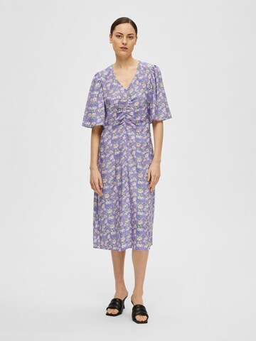 Robe SELECTED FEMME en violet : devant