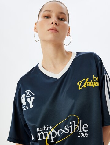 Koton Oversized shirt in Blauw