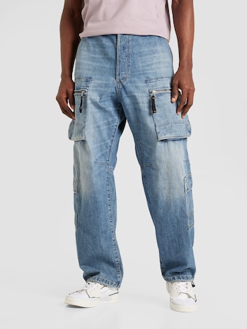 Loosefit Jeans cargo di G-Star RAW in blu: frontale