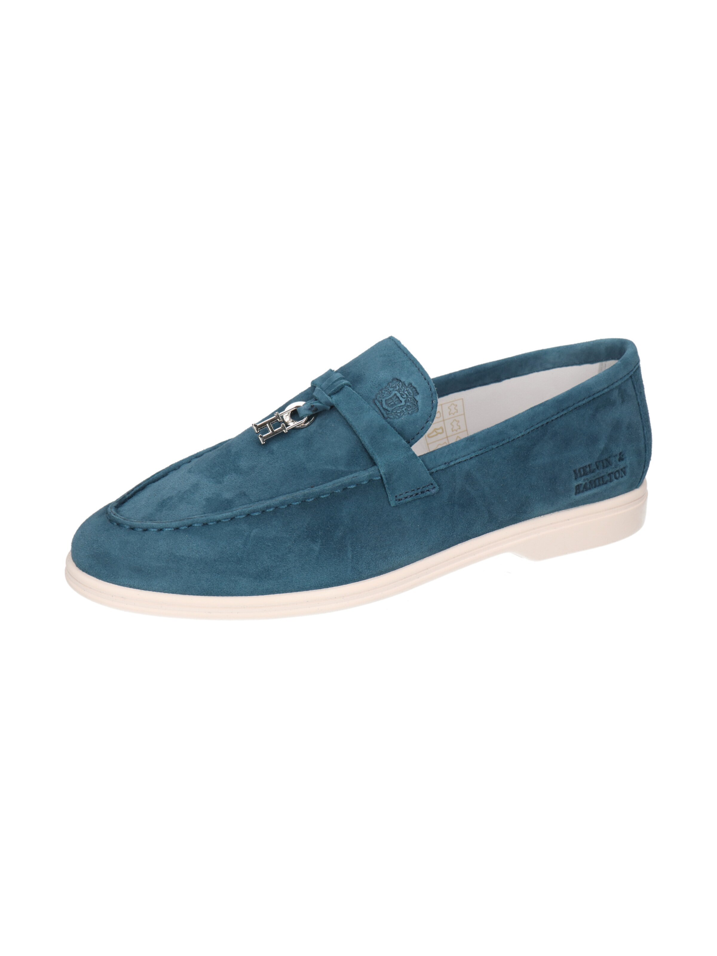 MELVIN & HAMILTON Classic Flats 'Adley 3' in Blue: front