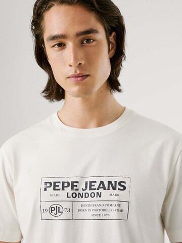Maglietta 'Tharky' di Pepe Jeans in bianco