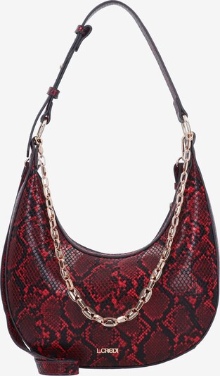 L.CREDI Hobo in rot / bordeaux / schwarz, Produktansicht