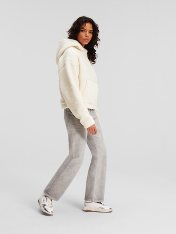 Karl Lagerfeld Sweatshirt 'Teddy' i vit