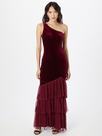 Lipsy Evening Dress in Red: front