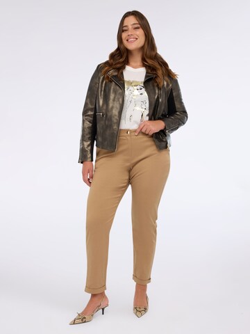 Regular Pantalon Fiorella Rubino en beige : devant