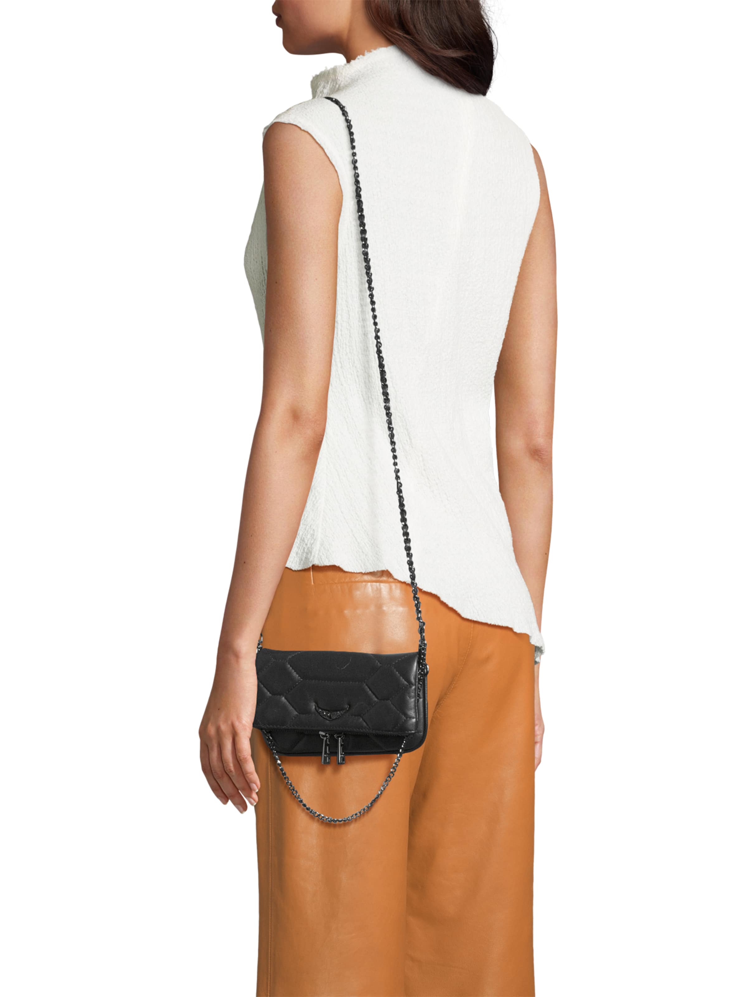 Sac à bandoulière 'ROCK NANO' Zadig & Voltaire en noir : devant