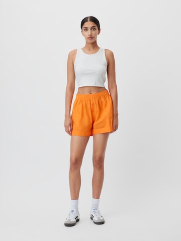 LeGer by Lena Gercke Wide Leg Shorts 'Bibiane' in Orange