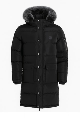 Gianni Kavanagh Winterjas in Zwart: voorkant