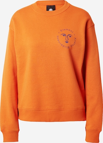 Sweat-shirt ELEMENT en orange : devant