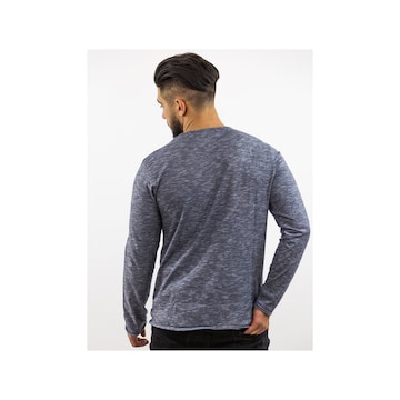 TREVOR'S Rundhals Langarmshirt in Blau