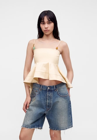 TOPSHOP Топ 'TSMINA SL TOP WVN' в бежово