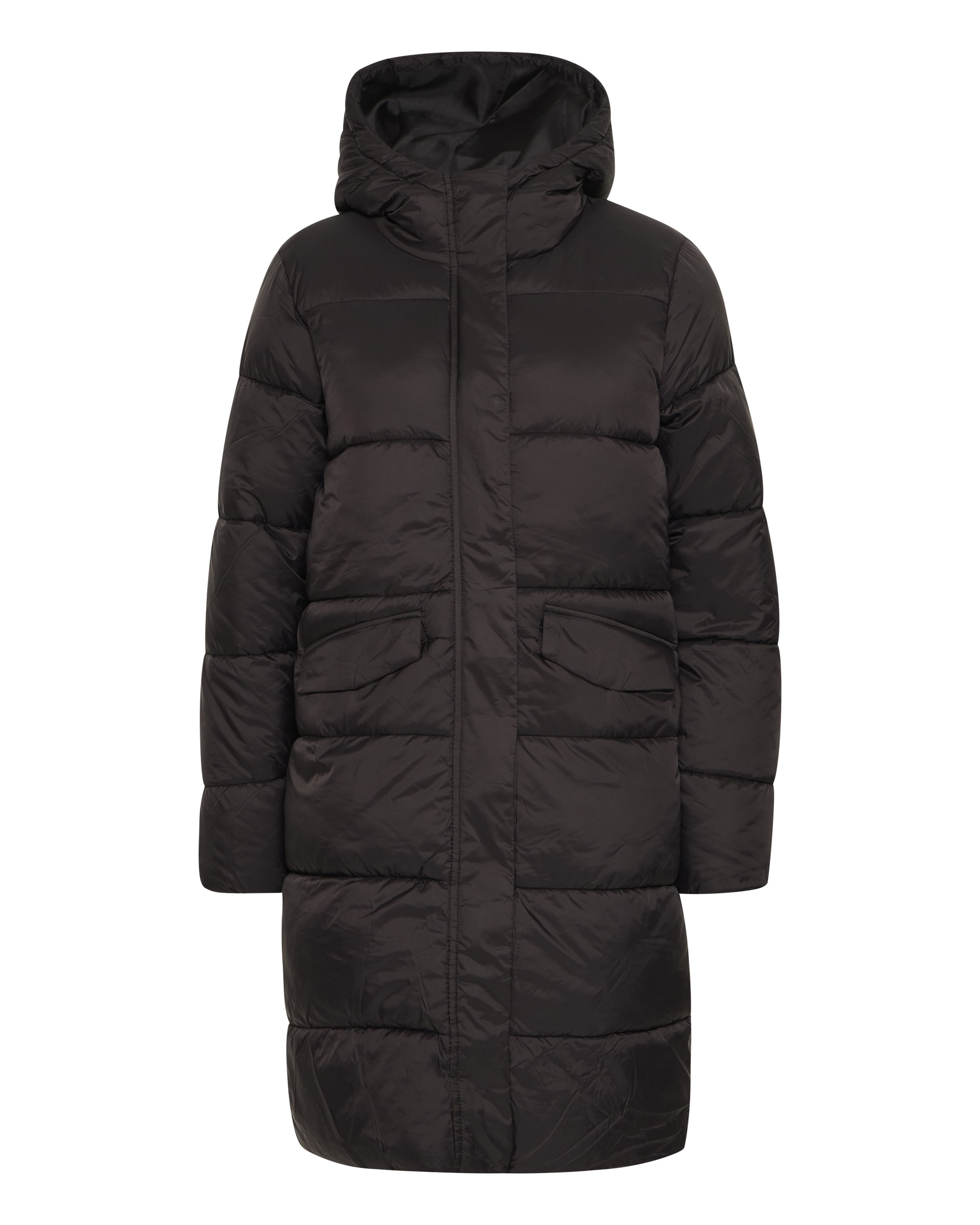 ICHI Χειμερινό μπουφάν 'Zorana Ja2' σε μαύρο: μπροστά