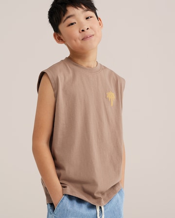 WE Fashion Top in Braun: Vorderseite