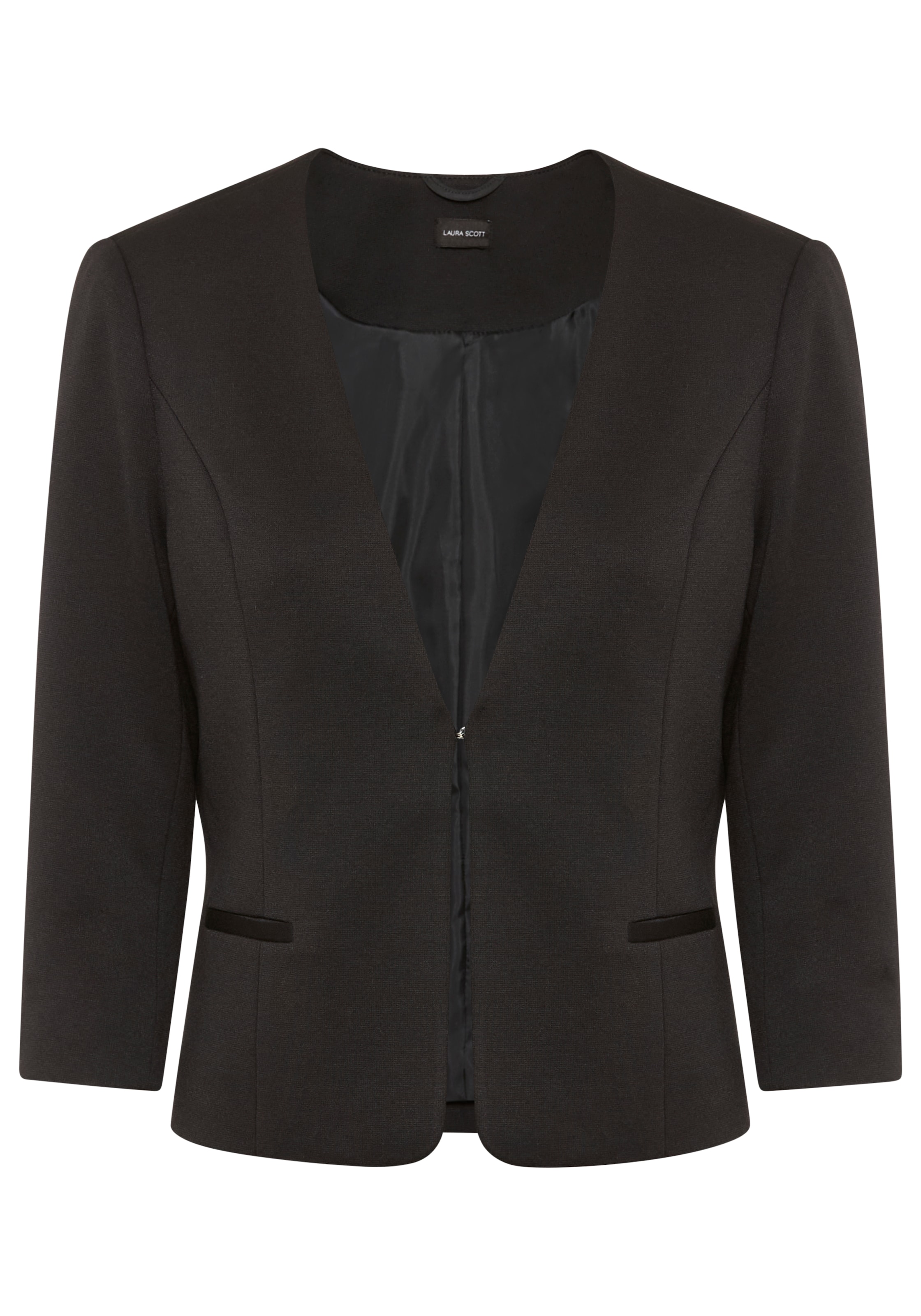 LAURA SCOTT Blazer in Black: front