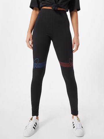 ADIDAS ORIGINALS - Skinny Leggings en negro: frente