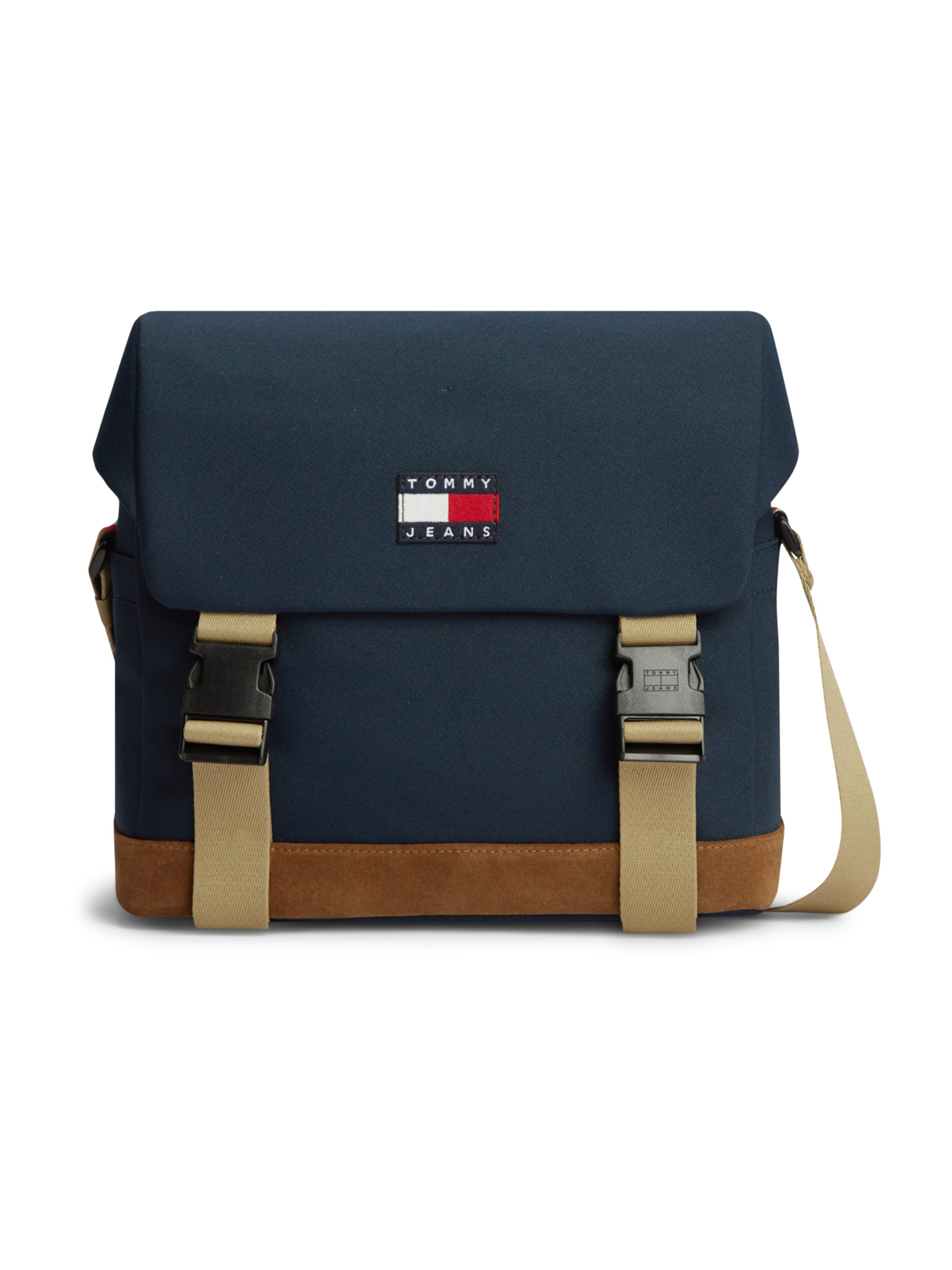 Tommy Jeans Messenger – modrá: přední strana