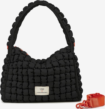 Les Visionnaires Schultertasche 'Unio' in Schwarz: Vorderseite