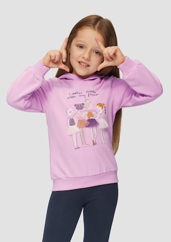 Sweat-shirt s.Oliver en rose : devant