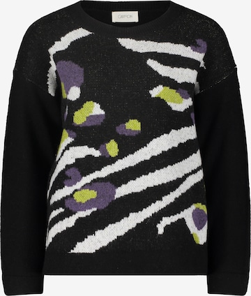 Cartoon Sweater in Black: front