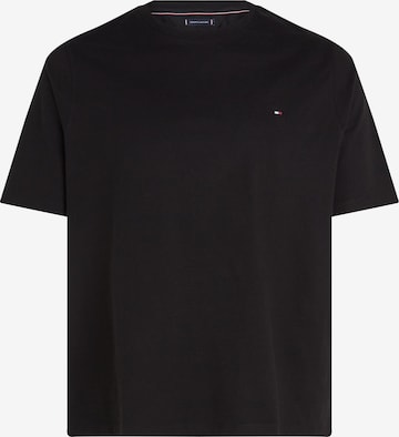 Tommy Hilfiger Big & Tall Póló 'ESSENTIAL' - fekete: elől