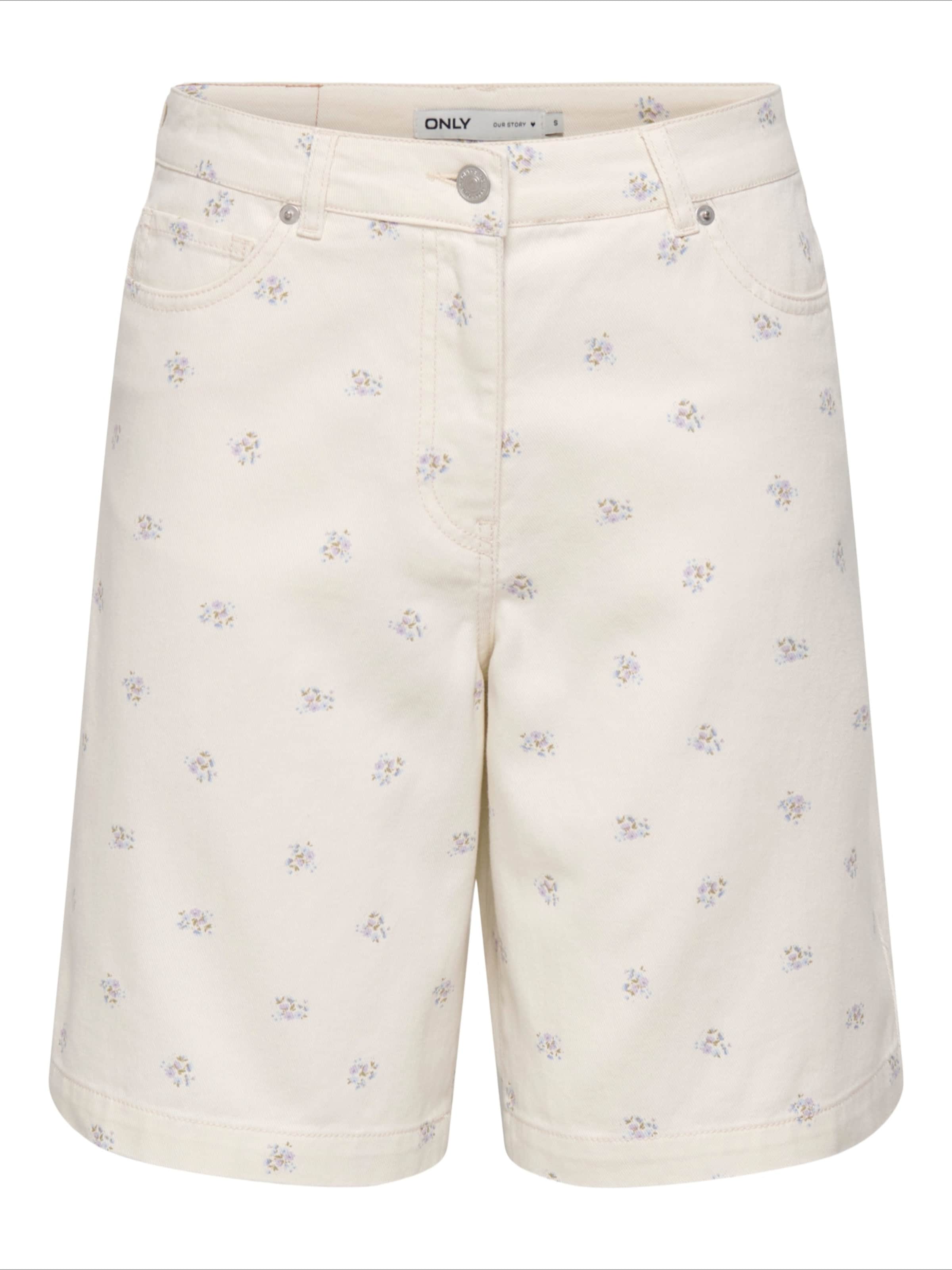 Regular Pantalon 'ONLNAOMI' ONLY en blanc : devant