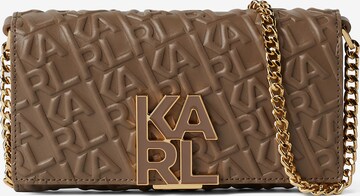 Karl Lagerfeld Wallet in Brown: front