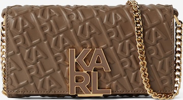 Karl Lagerfeld - Cartera en marrón: frente