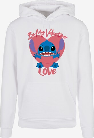 ABSOLUTE CULT Sweatshirt 'Lilo And Stitch - Be My Valentines Love' in Wit: voorkant