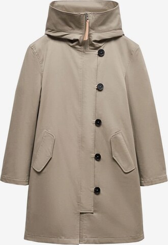 MANGO Between-Seasons Parka 'Persa' in Beige: front