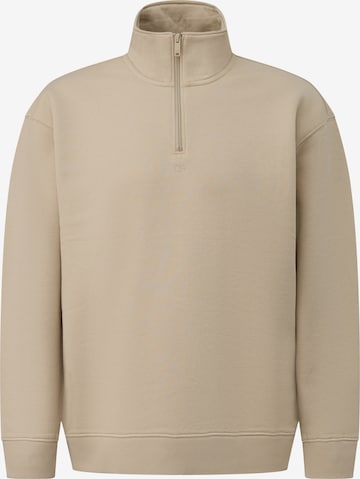 QS - Sweatshirt em bege: frente