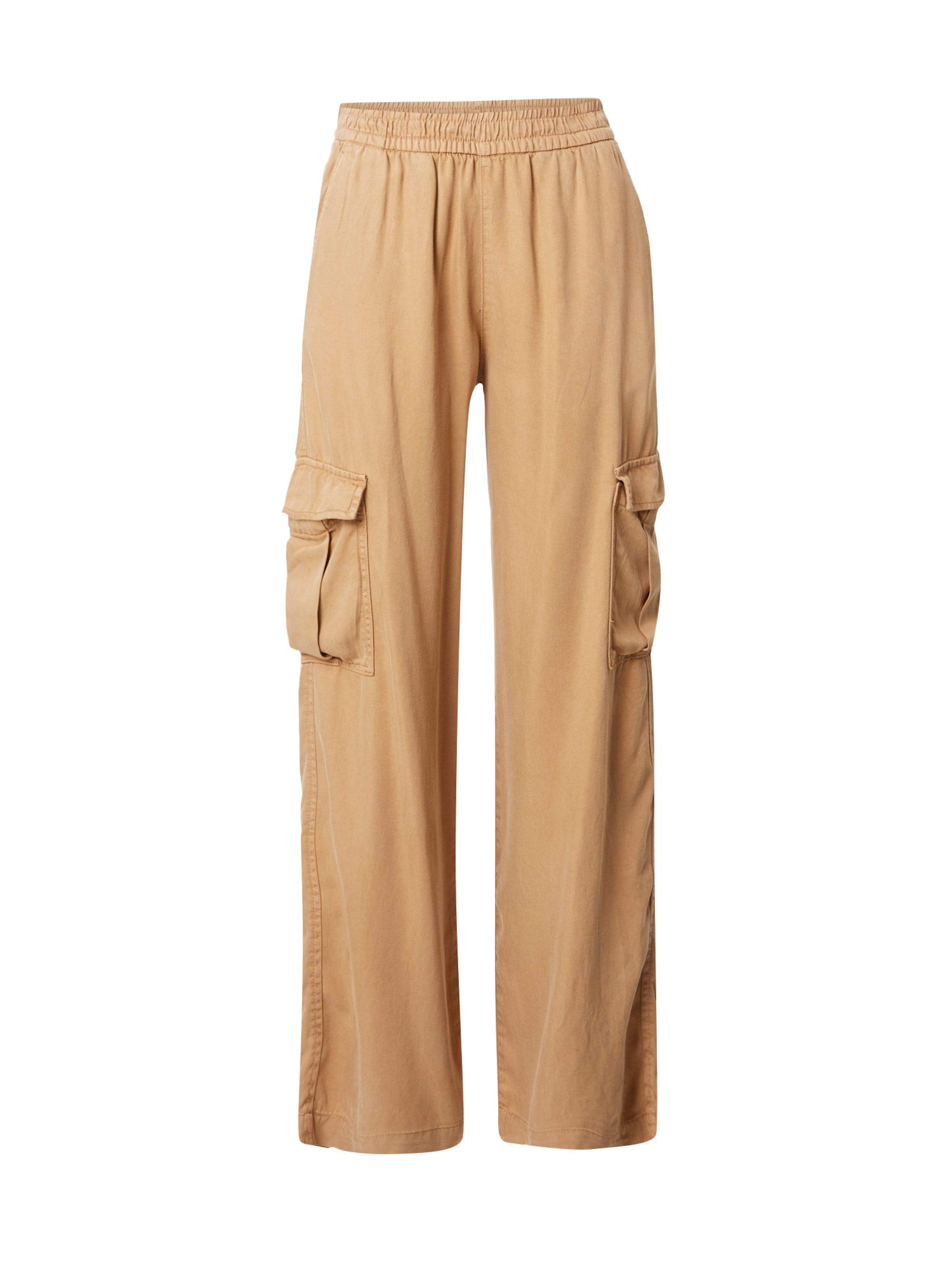 ONLY Avar lõige Klapptaskutega püksid 'KENYA', värv pruun: eest vaates