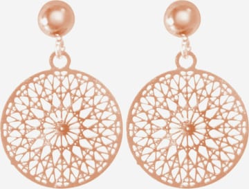 Boucles d'oreilles 'Yoga Mandala' Gemshine en or : devant