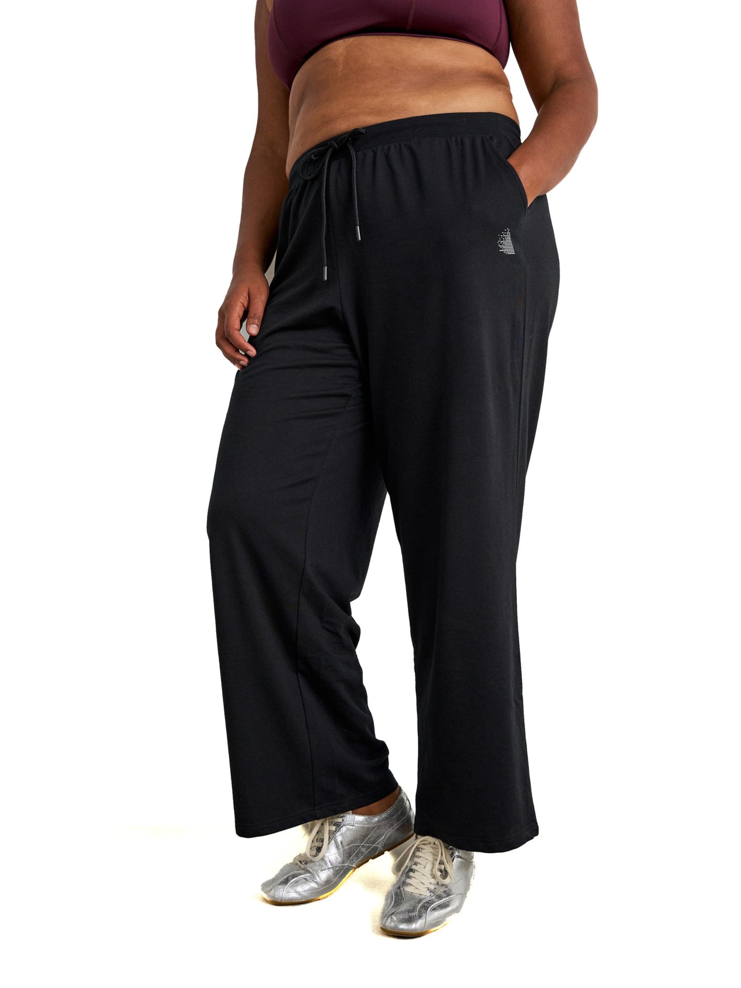 Active by Zizzi - regular Pantalón deportivo en negro: frente