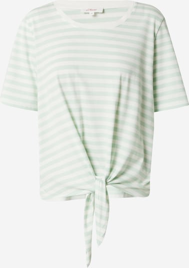 s.Oliver T-shirt i grön / vit, Produktvy