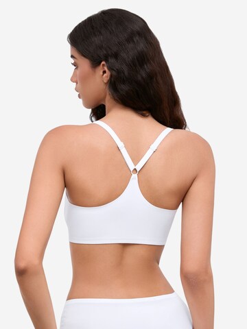 SHARICCA Push-up Bra 'SHARICCA Women's front-closure bra' in White