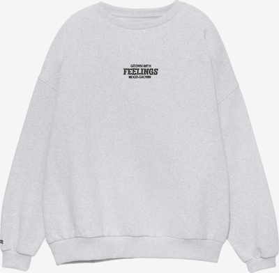 Pull&Bear Collegepaita 'PACIFIC' värissä vaaleanharmaa / musta, Tuotenäkymä