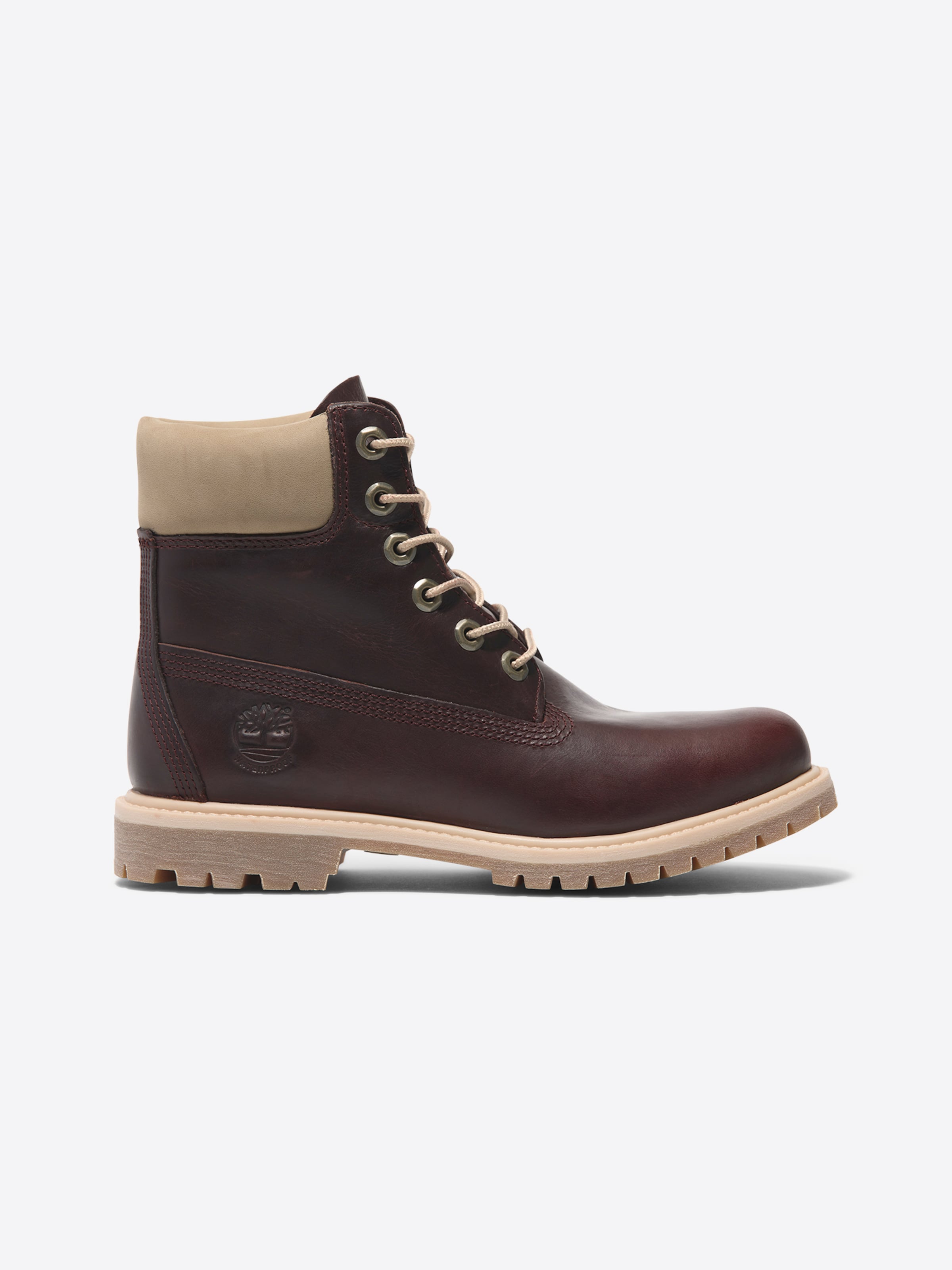 TIMBERLAND Lace up bootie in Burgundy ABOUT YOU