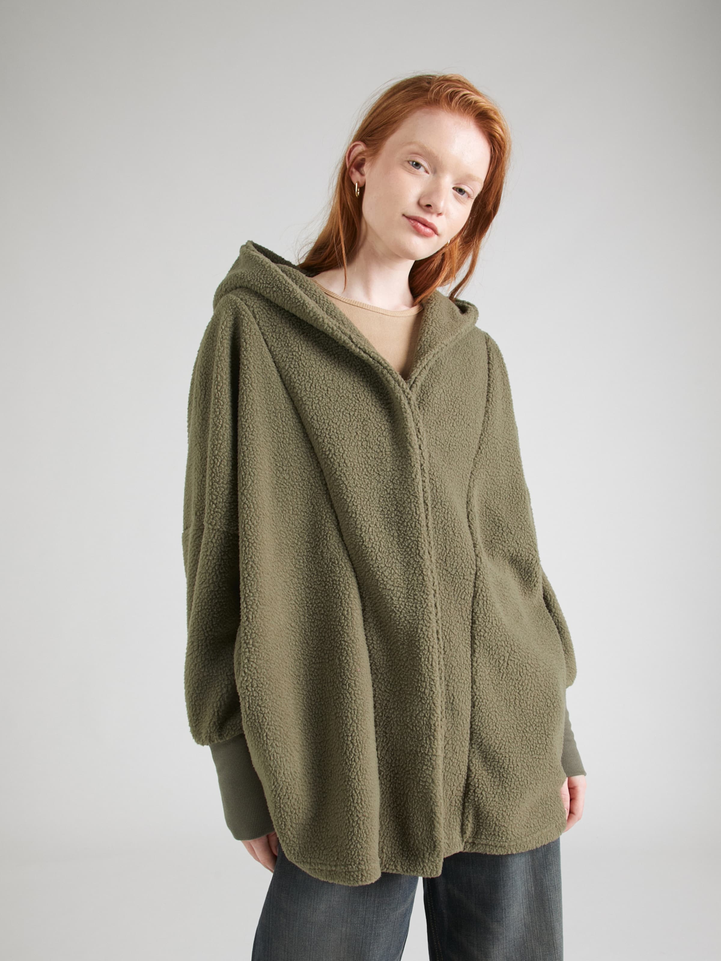 Noisy may Fleece Jacket 'NMCozy' in Olive | ABOUT YOU
