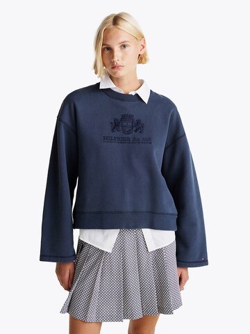 TOMMY HILFIGER Sweatshirt in Blauw: voorkant