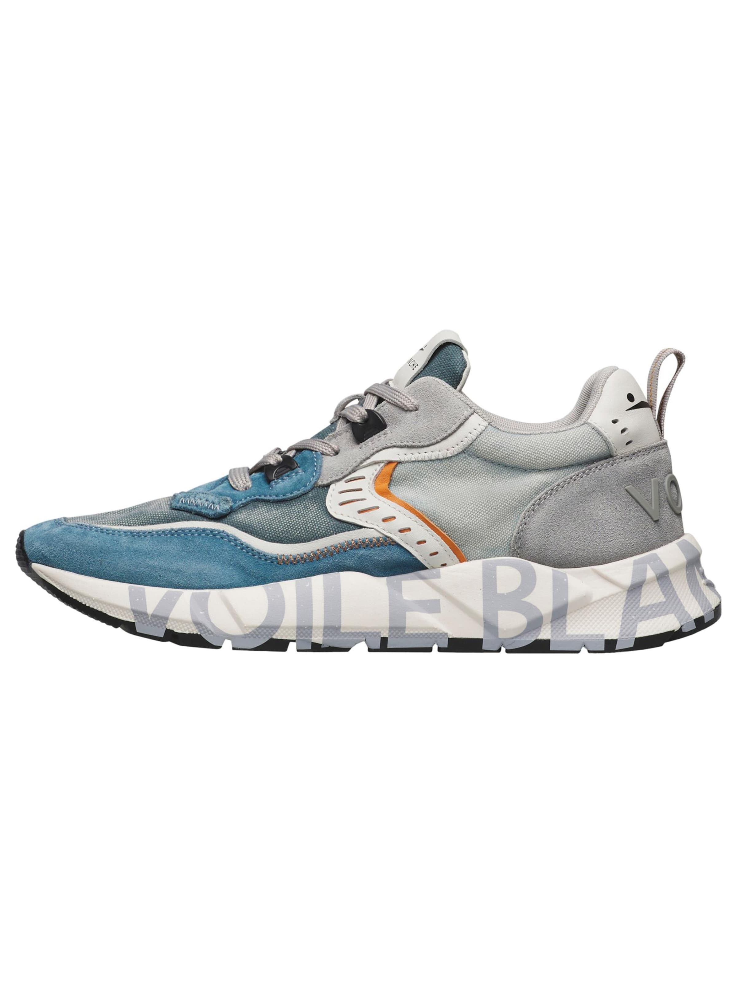 Voile blanche Platform trainers 'CLUB01.' in Blue: front