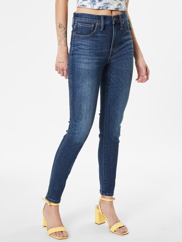 Madewell Skinny Jeans in Blauw: voorkant