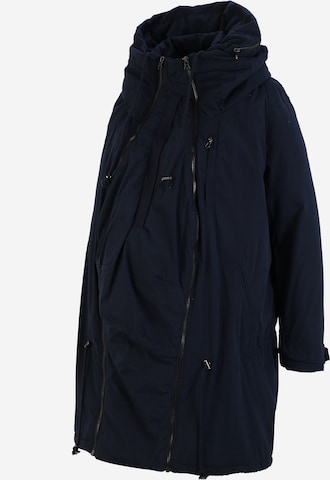 MAMALICIOUS Between-seasons parka 'Tikka' in Blue: front