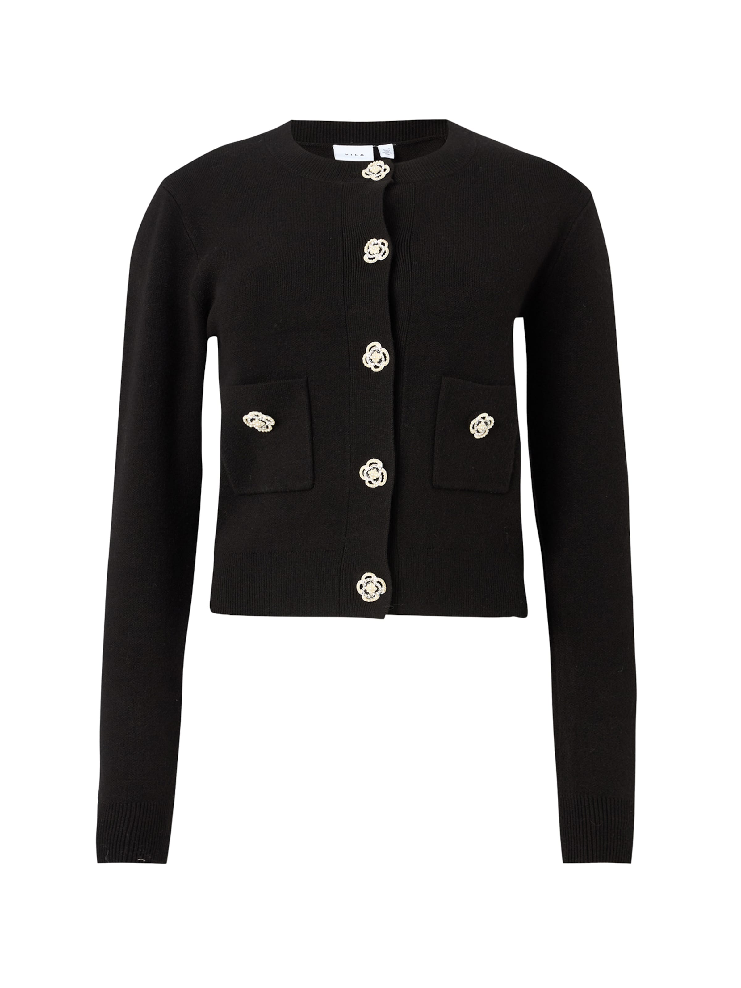 juoda VILA Kardiganas 'VINAME': priekis