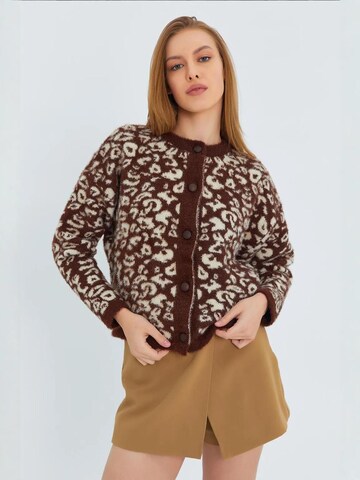 MixRay Strickjacke in Braun